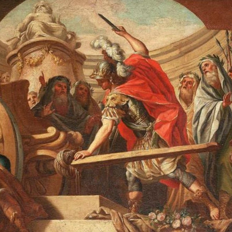 Каким образом Александр Македонский справился с гордиевым узлом?