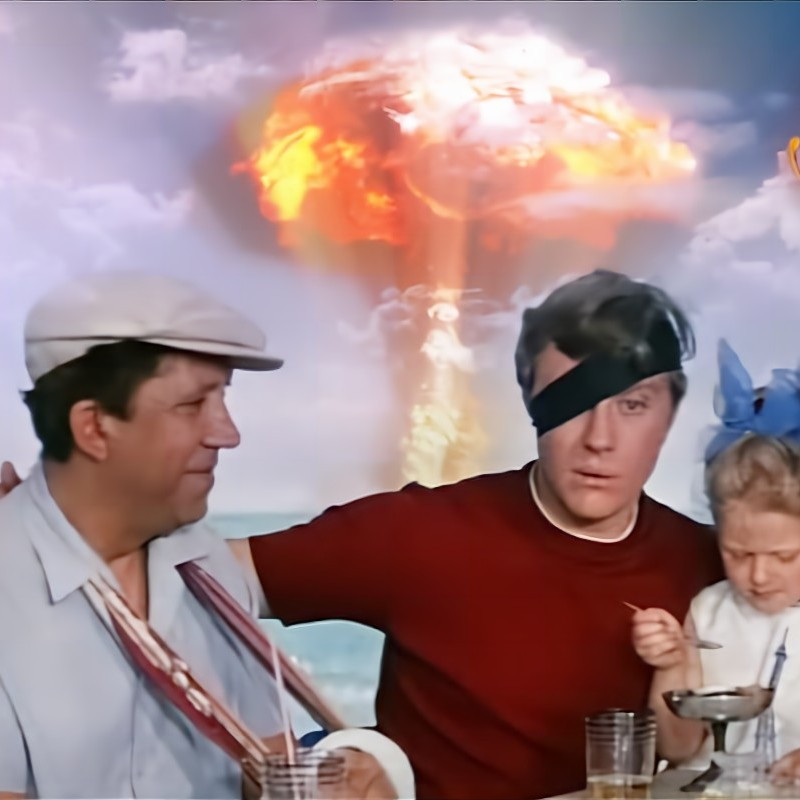 Из какой советской комедии удалили сцену с ядерным взрывом?