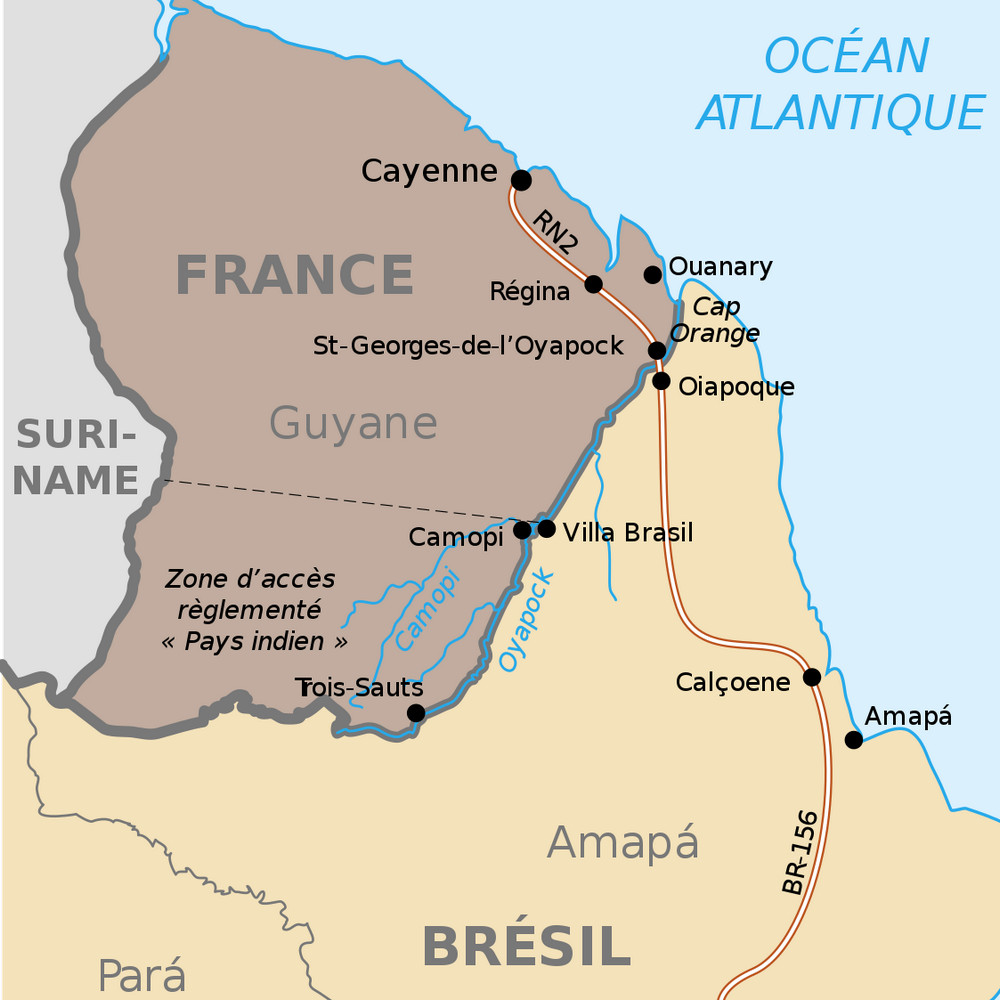 самую протяженную границу франция имеет с бразилией как это может