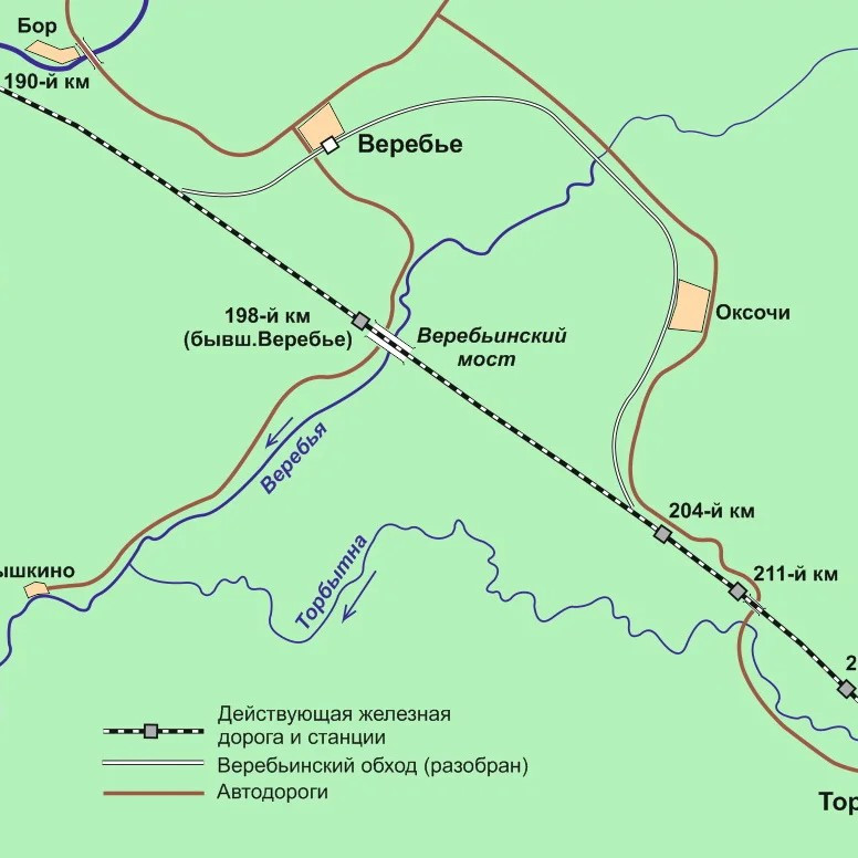 Почему прямая железная дорога между Москвой и Санкт-Петербургом имела в одном месте криволинейный изгиб?