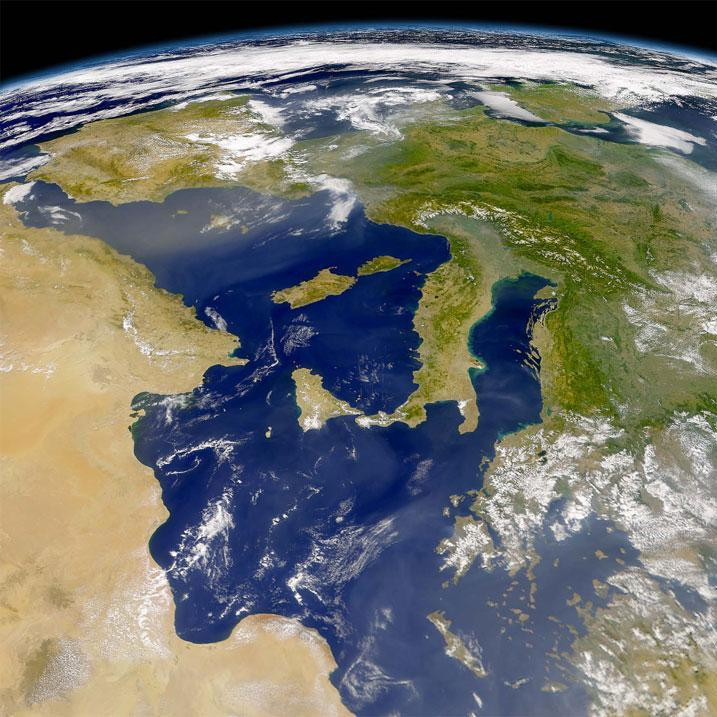 На скольких материках можно встретить средиземноморский климат?