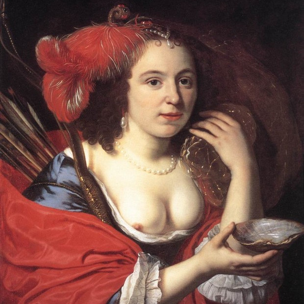Когда среди европейских дам было модно носить платья с полностью открытой грудью?