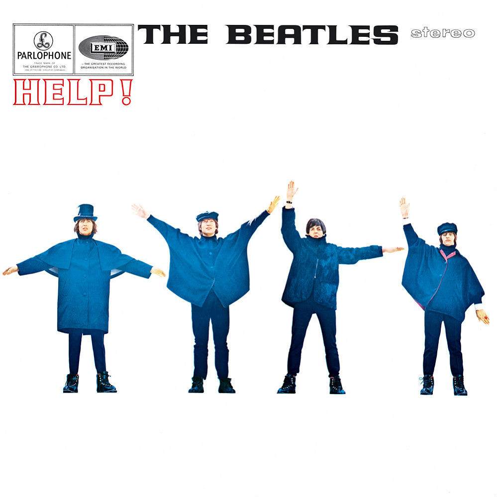 Какое слово показывают The Beatles семафорной азбукой на обложке альбома «Help!»?
