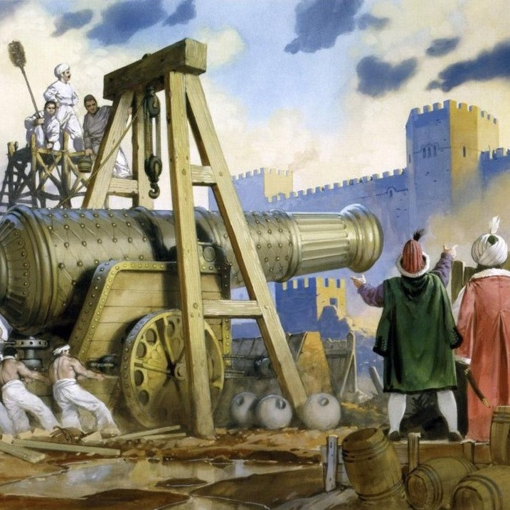 Какое оружие, способствовавшее падению Константинополя, византийцы могли приобрести сами?
