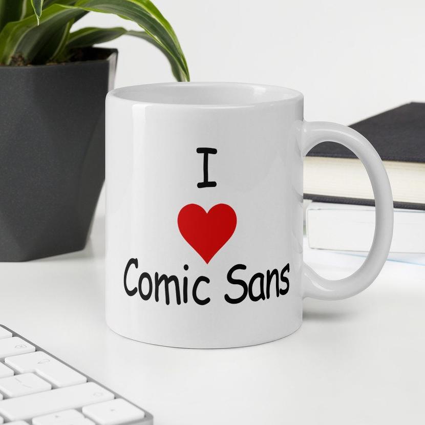 Какой категории людей рекомендовано частое использование шрифта Comic Sans?