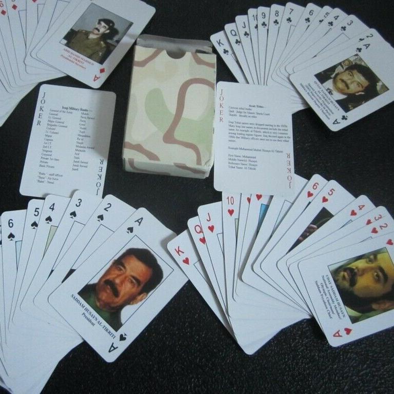 Зачем американцы выпускали игральные карты с фотографией Саддама Хусейна на тузе пик?