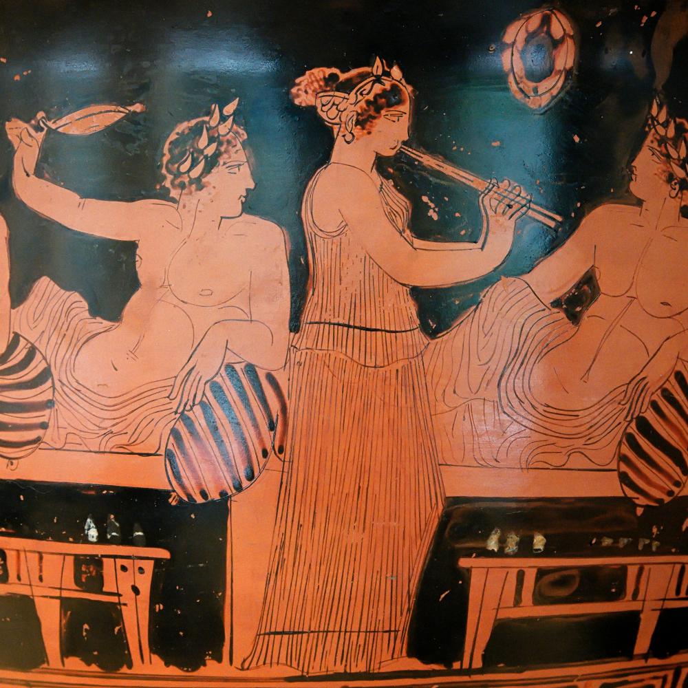 Какой синоним конференции в Древней Греции означал просто пиршество?