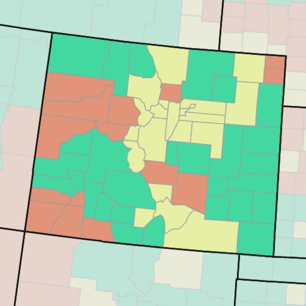 Какой фигурой по форме границ является штат Колорадо?