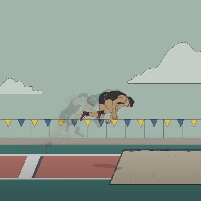 Какая техника запрещена на международных соревнованиях по прыжкам в длину?