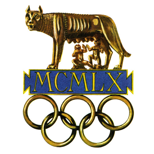 У какой Олимпиады год проведения был обозначен пятью символами?