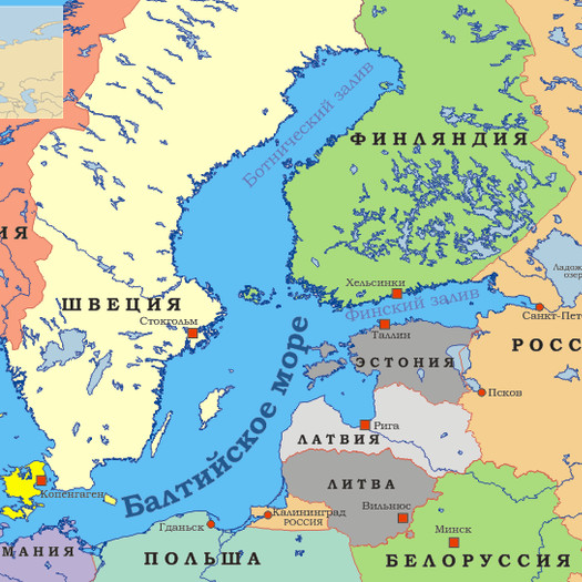 Какое море в разных языках зовётся и Восточным, и Западным?