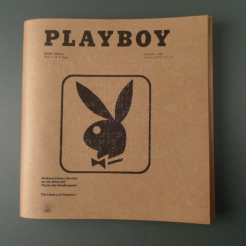 В каком виде выходит журнал Playboy для слепых?
