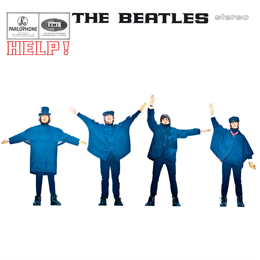 Какое слово показывают The Beatles семафорной азбукой на обложке альбома «Help!»?